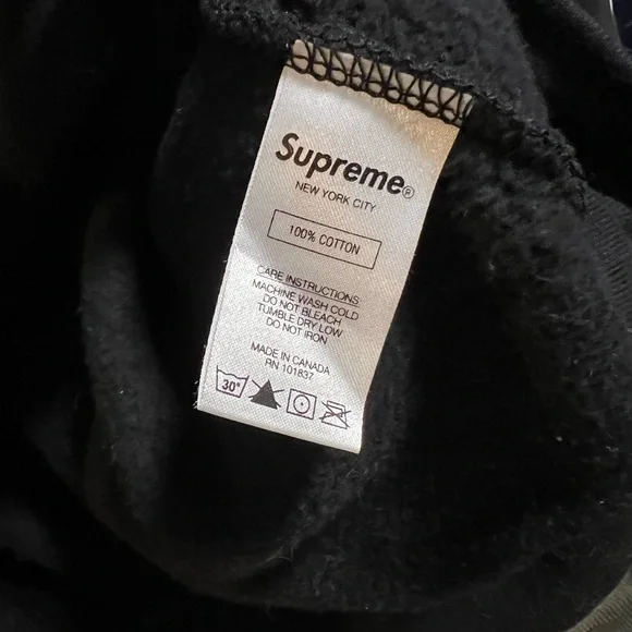 Supreme Futura Logo Black Crewneck Sweater